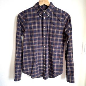 Rugby Ralph Lauren Classic Oxford Navy Plaid Button Down